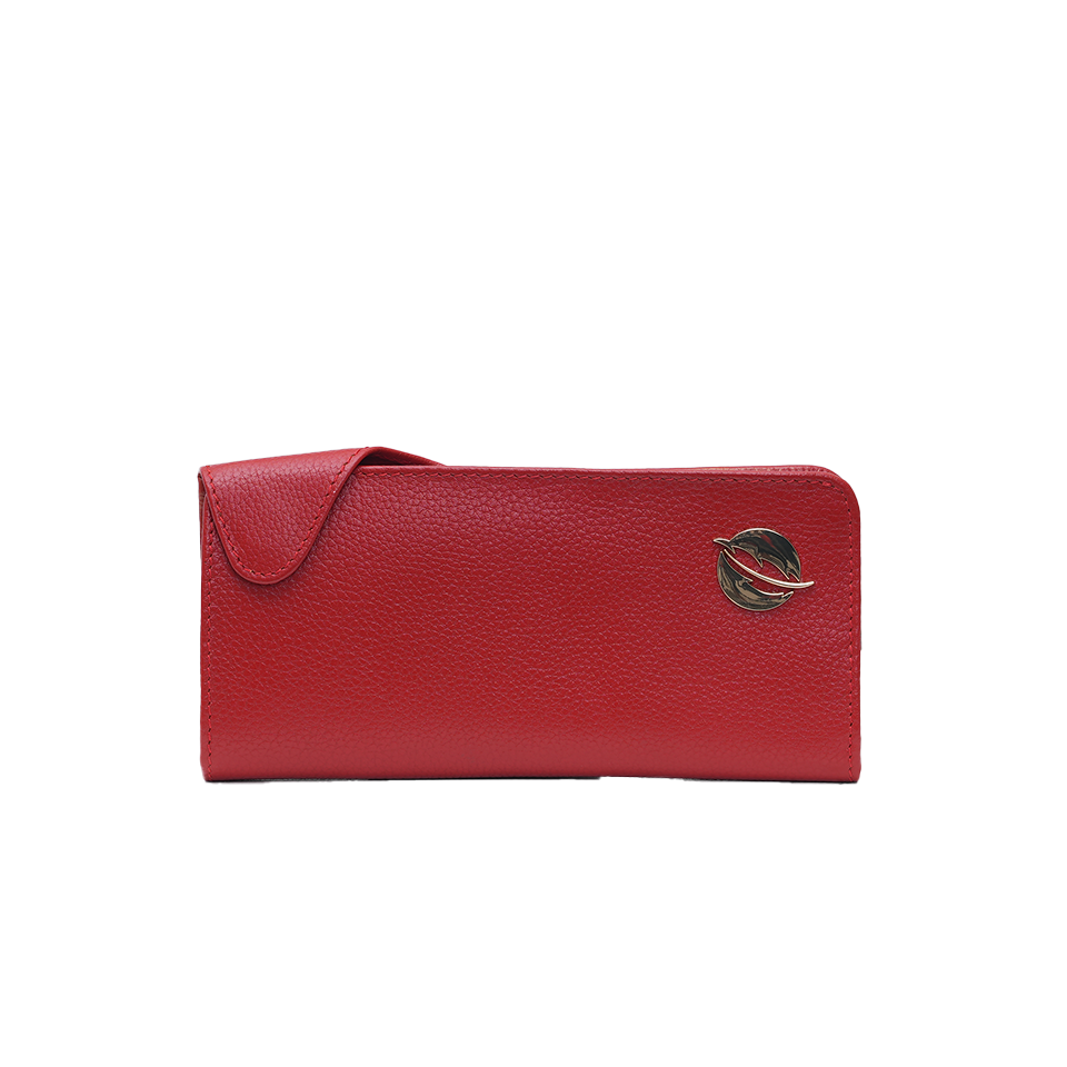 Bifold Flap Purse - Red