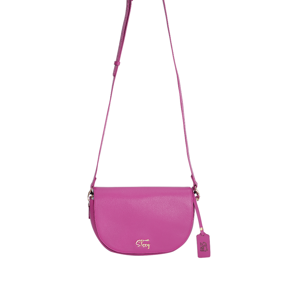 Semi Circle Bag - Hot Pink