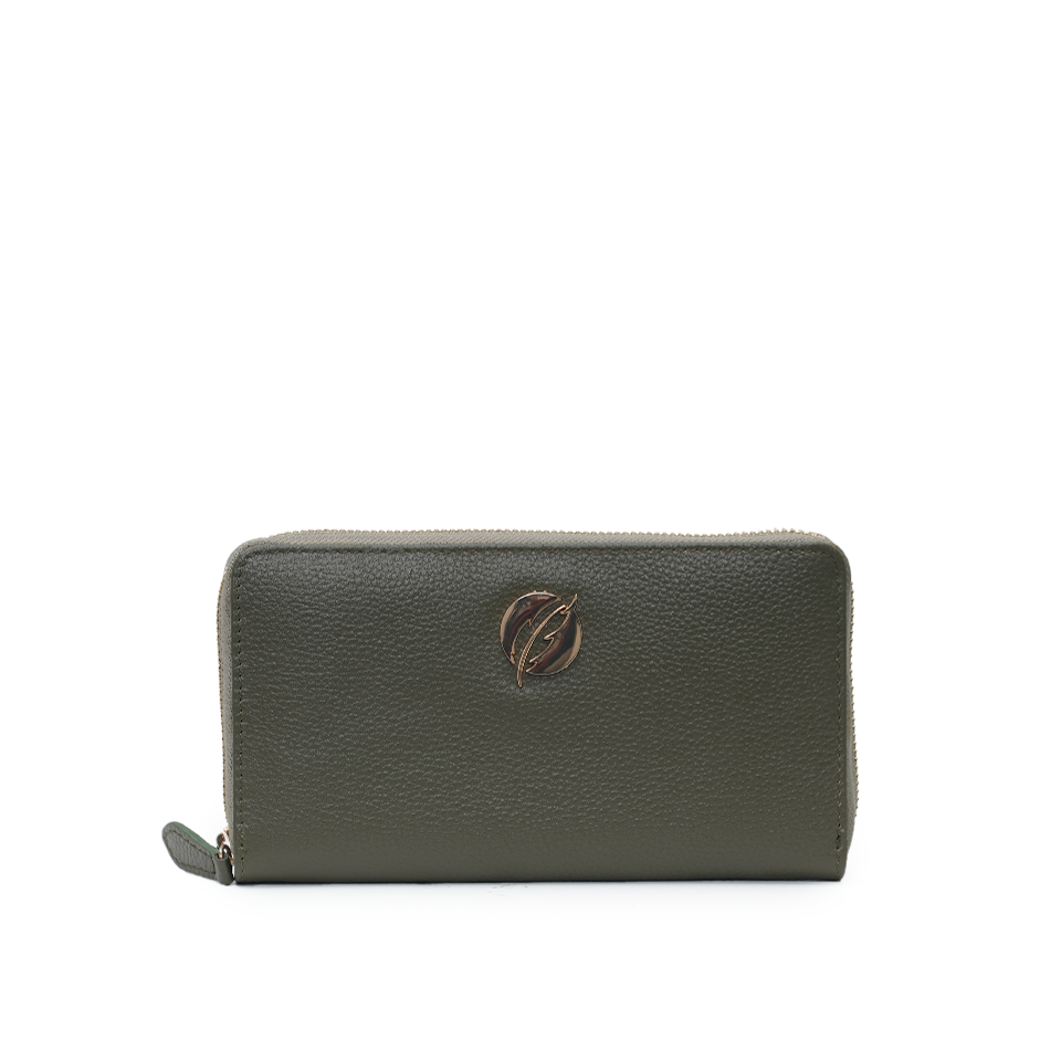 Zip Around Purse - Olive