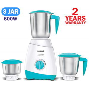 Havells ASPORO 3 Jar Mixer Grinder - 600 W