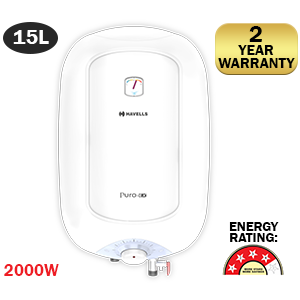 Havells PURO EX 15L Water Heater/Geyser - White