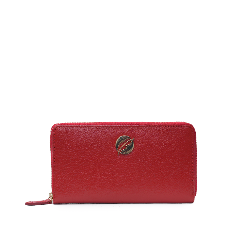 Zip Around Purse - Red