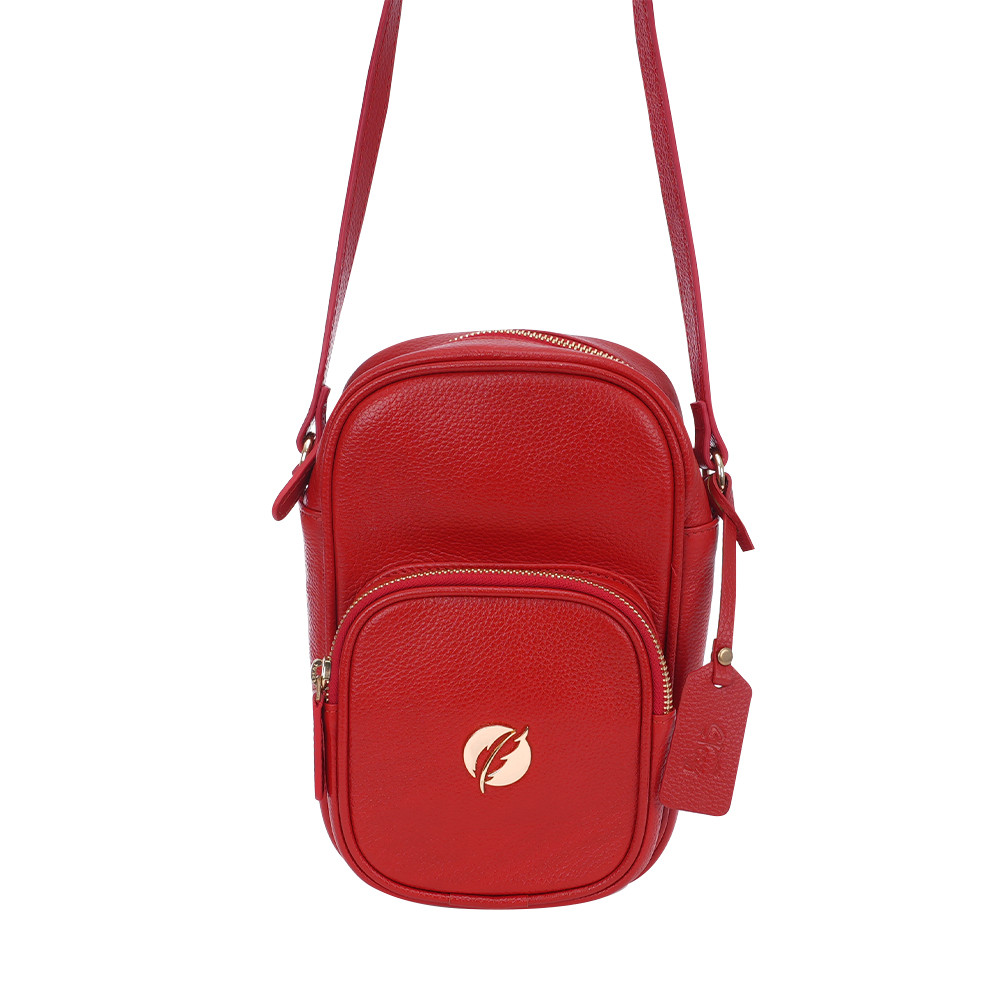 Crossbody Pouch Bag - Red