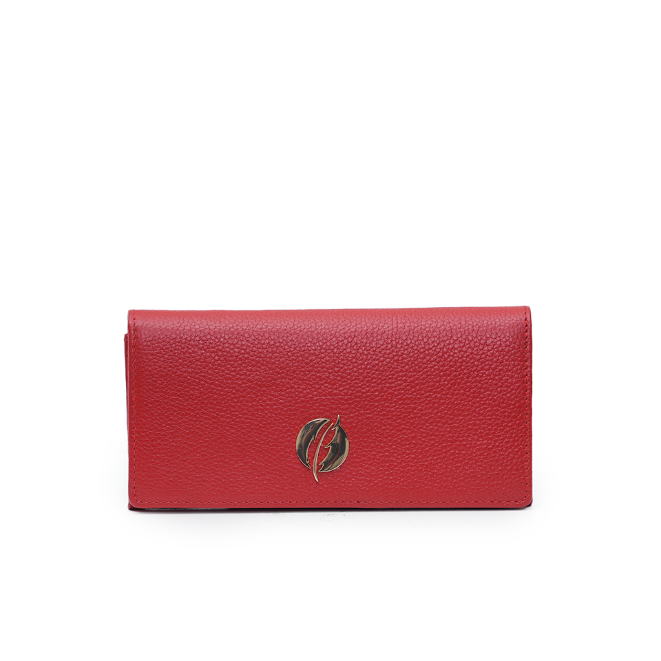 Long Magnetic Purse - Red