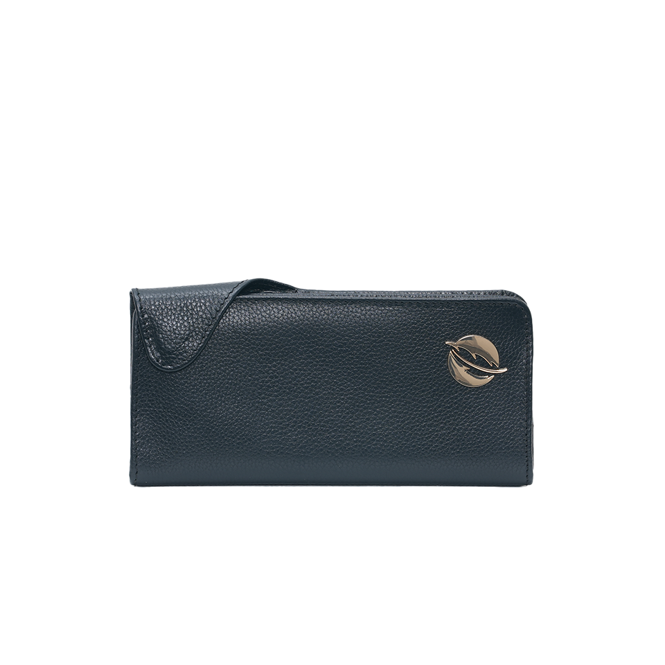 Bifold Flap Purse - Black