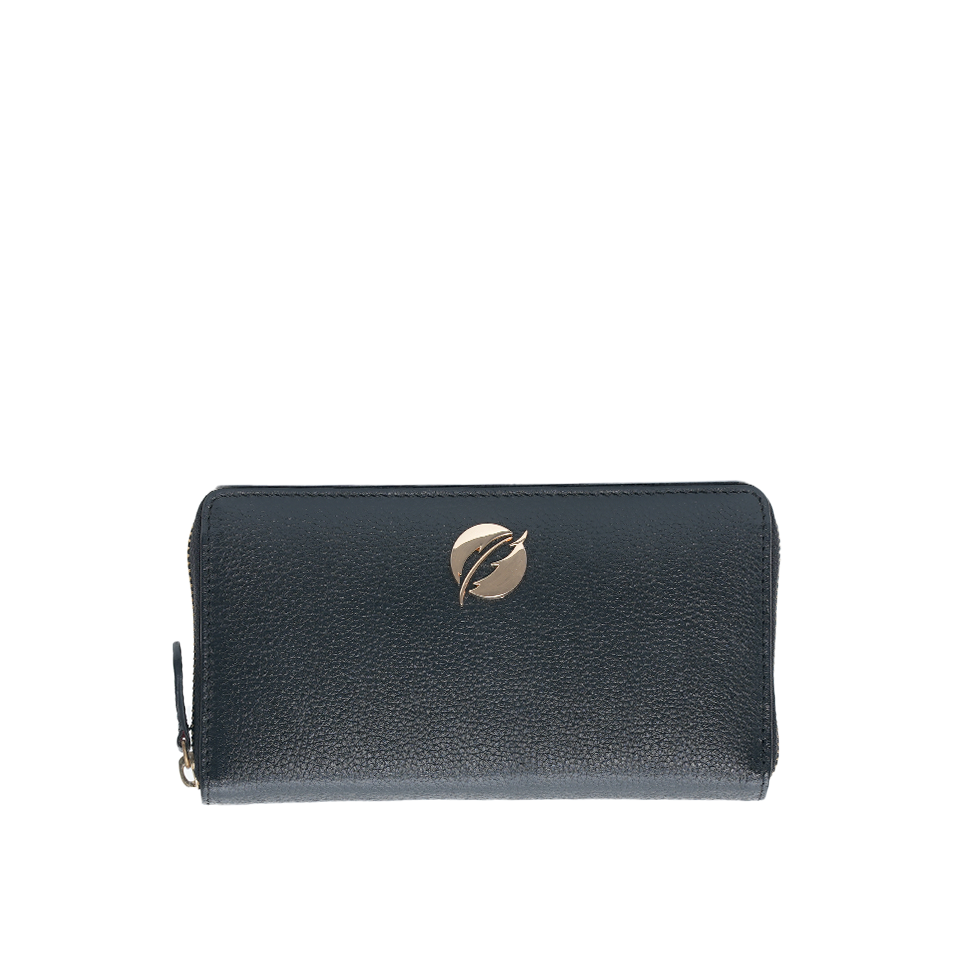 Zip Around Purse - Black